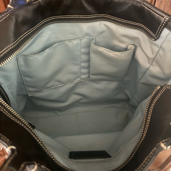 Coach Black Leather Satchel Purse - Picture 6 of 6